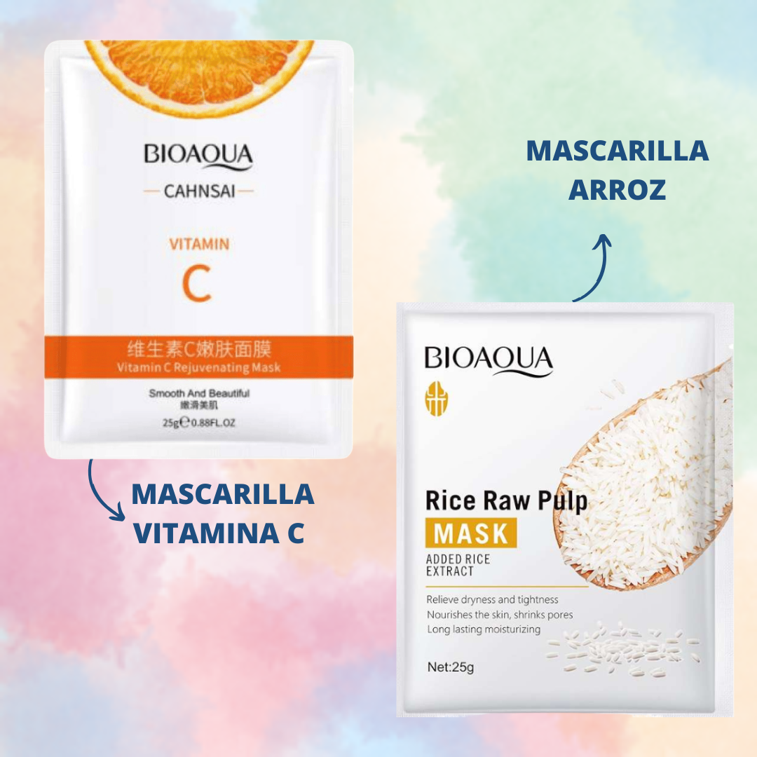 MASCARILLAS ARROZ Y VITAMINA C